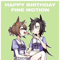 This is a pixiv picture whose title is Happy Birthday Fine Motion.