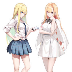 This is a pixiv picture whose title is 交換Cosplay.