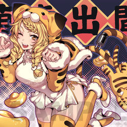 This is a pixiv picture whose title is Vtuber－貝塔虎妮.