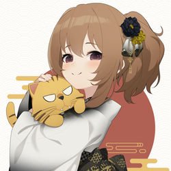 This is a pixiv picture whose title is 手乗りタイガー.