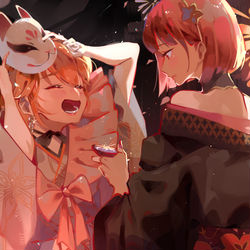 This is a pixiv picture whose title is 花火.