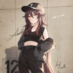 This is a pixiv picture whose title is hutao.