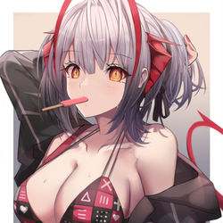 This is a pixiv picture whose title is W.