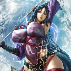 This is a pixiv picture whose title is minamotono_raikou.