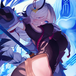This is a pixiv picture whose title is 申鶴さん.