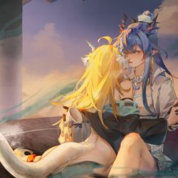 This is a pixiv picture whose title is 令姐姐绰食我——.