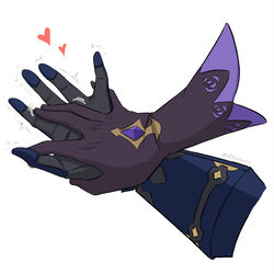 This is a pixiv picture whose title is Lewd H*ndholding.