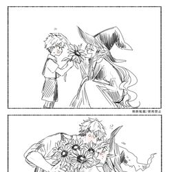 This is a pixiv picture whose title is 求婚の日.