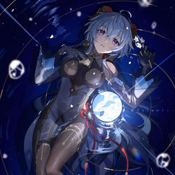 This is a pixiv picture whose title is 甘雨.