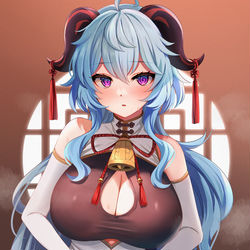 This is a pixiv picture whose title is チャイナ甘雨.