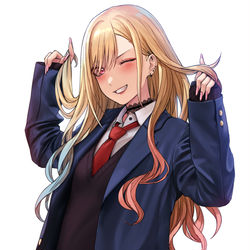 This is a pixiv picture whose title is 喜多川海夢.