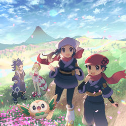 This is a pixiv picture whose title is ヒスイ地方へ.
