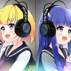 This is a pixiv picture whose title is 君と共に歌う.