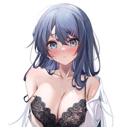 This is a pixiv picture whose title is もう我慢できないよ….