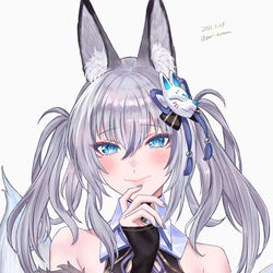 This is a pixiv picture whose title is 稲荷いろはちゃん.