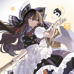 This is a pixiv picture whose title is 魔霊夢.