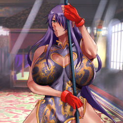 This is a pixiv picture whose title is チャイナ服関羽.