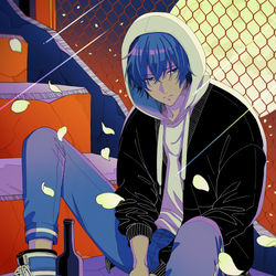 This is a pixiv picture whose title is 逃避行的思考も機能停止.