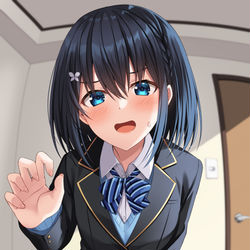 This is a pixiv picture whose title is 「は……早く起きないと…イタズラしちゃうよ…？」.