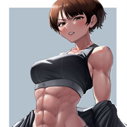 This is a pixiv picture whose title is 描き直す.