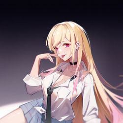 This is a pixiv picture whose title is 喜多川海夢.