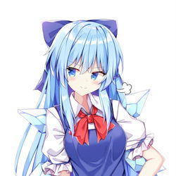 This is a pixiv picture whose title is 成長したチルノちゃん.