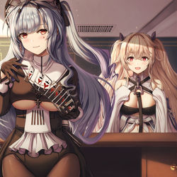 This is a pixiv picture whose title is カードマジック.