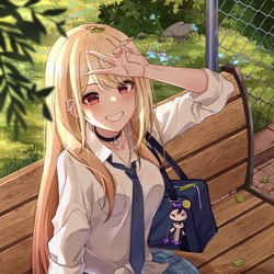 This is a pixiv picture whose title is 喜多川海夢.