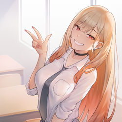 This is a pixiv picture whose title is Kitagawa Marin.