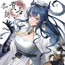 This is a pixiv picture whose title is 恭贺新春.