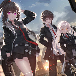 This is a pixiv picture whose title is 帰還.