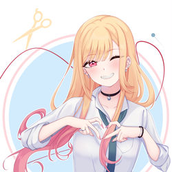 This is a pixiv picture whose title is Marin Kitagawa.