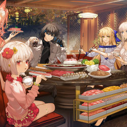 This is a pixiv picture whose title is 鍋パーティー★2022.