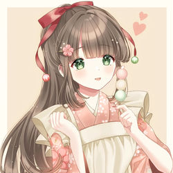 This is a pixiv picture whose title is 和菓子屋さん🍡.