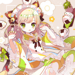 This is a pixiv picture whose title is ねこむすび.