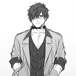 This is a pixiv picture whose title is 【스포만화】늑대개.