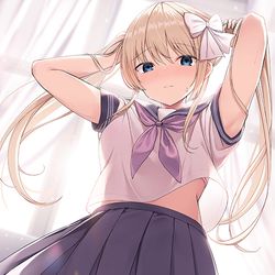 This is a pixiv picture whose title is ツインテール.