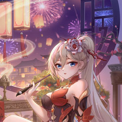 This is a pixiv picture whose title is 新年快乐.
