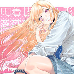 This is a pixiv picture whose title is 喜多川海夢.