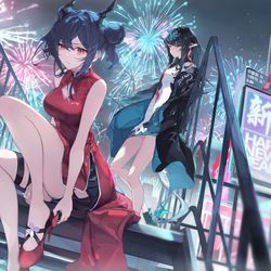 This is a pixiv picture whose title is 新年.