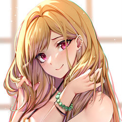This is a pixiv picture whose title is 喜多川海夢.