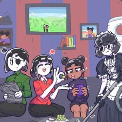 This is a pixiv picture whose title is 마르콜린 가족.
