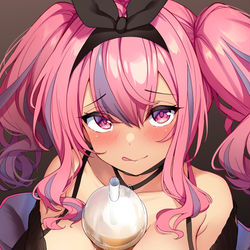This is a pixiv picture whose title is タピオカと私、どっちが欲しい？.