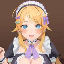 This is a pixiv picture whose title is メイドめぐる.