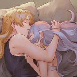 This is a pixiv picture whose title is Sleepy.