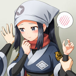 This is a pixiv picture whose title is ショウちゃんに壁ドン/デスマス(カオナシのすがた).