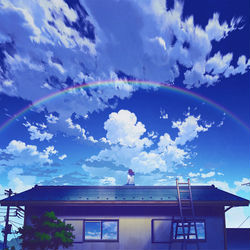 This is a pixiv picture whose title is 虹.