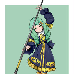 This is a pixiv picture whose title is 槍使いフレンちゃん絵.
