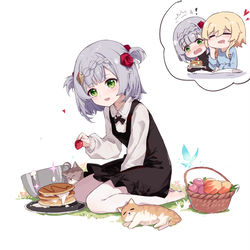 This is a pixiv picture whose title is 发现诺艾尔小时候的照片.