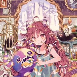 This is a pixiv picture whose title is 夜のはみがき.